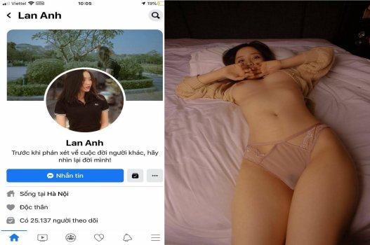 Lan Anh đã đăng một video trong đó cô khoe khu vực nhạy cảm