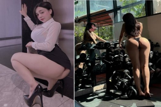 Đụ cho con Gymer cặc to mông bự rên la