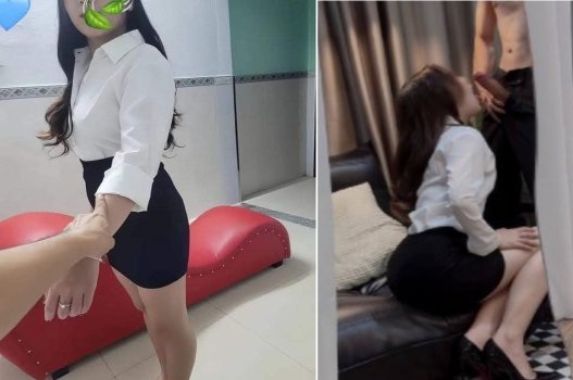 Nhân viên thư ký bị hai ông chủ làm rên rỉ ồn ào